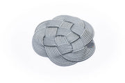 Napperon rond 50cm gris - Maison porcel  | Porcelaine