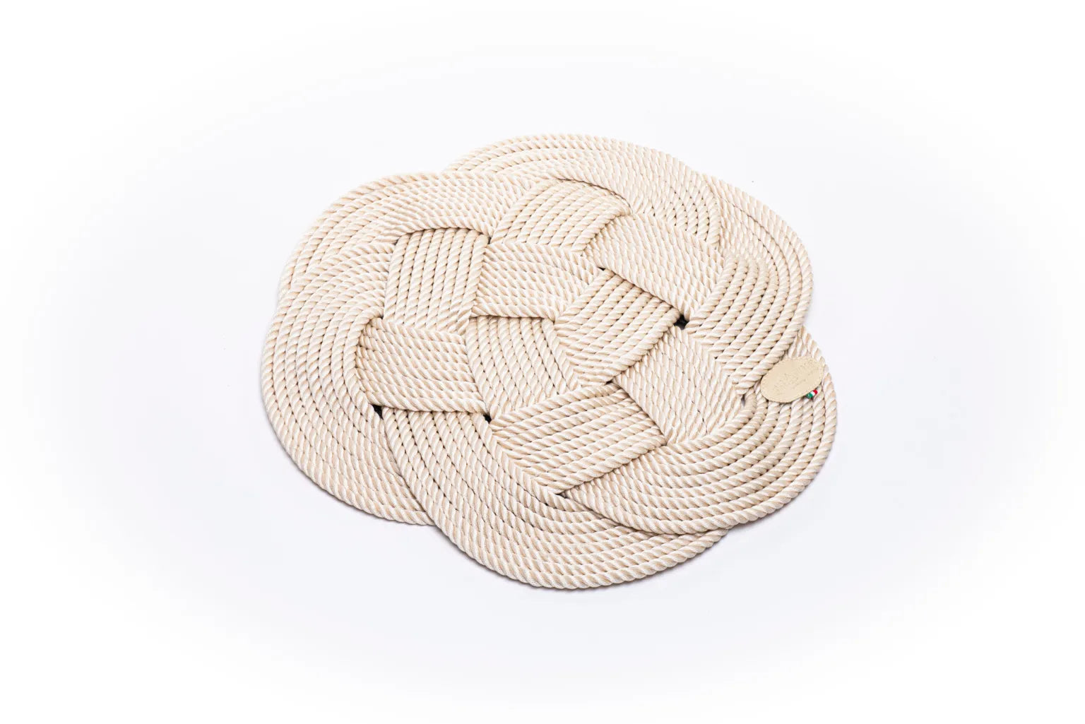 Napperon rond 50cm crème - Maison porcel  | Porcelaine