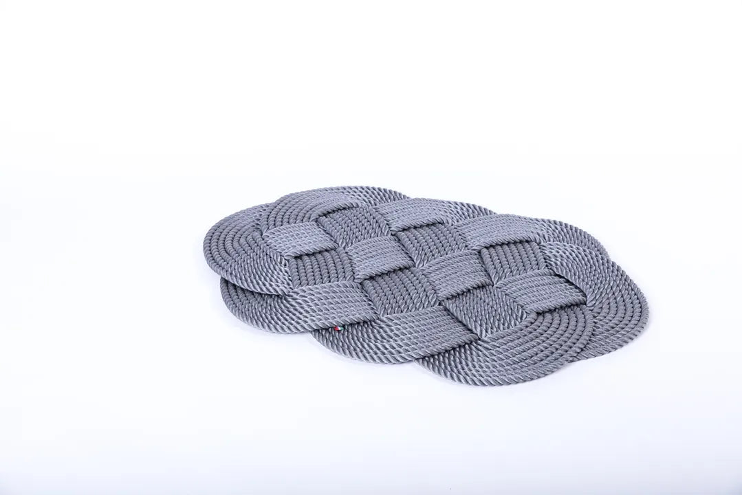 Napperon 60cm gris - Maison porcel  | Porcelaine