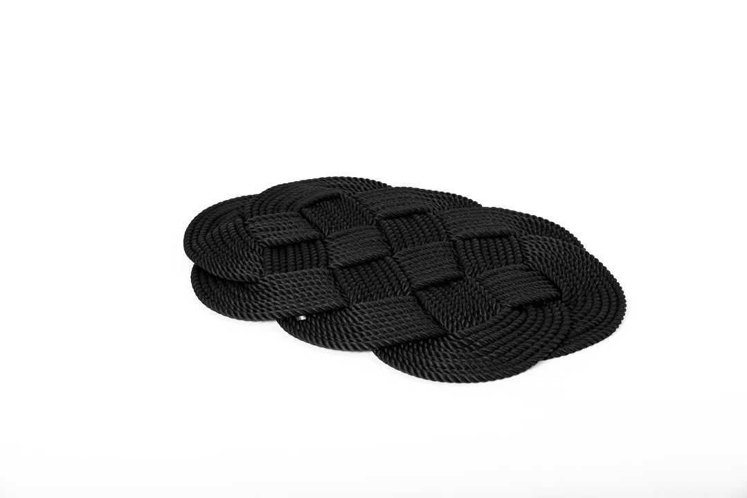 Napperon 60cm noir - Maison porcel  | Porcelaine