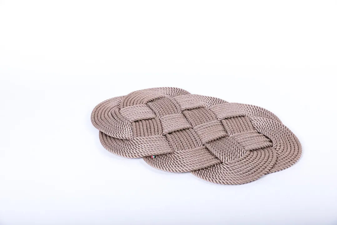 Napperon 60cm marron - Maison porcel  | Porcelaine