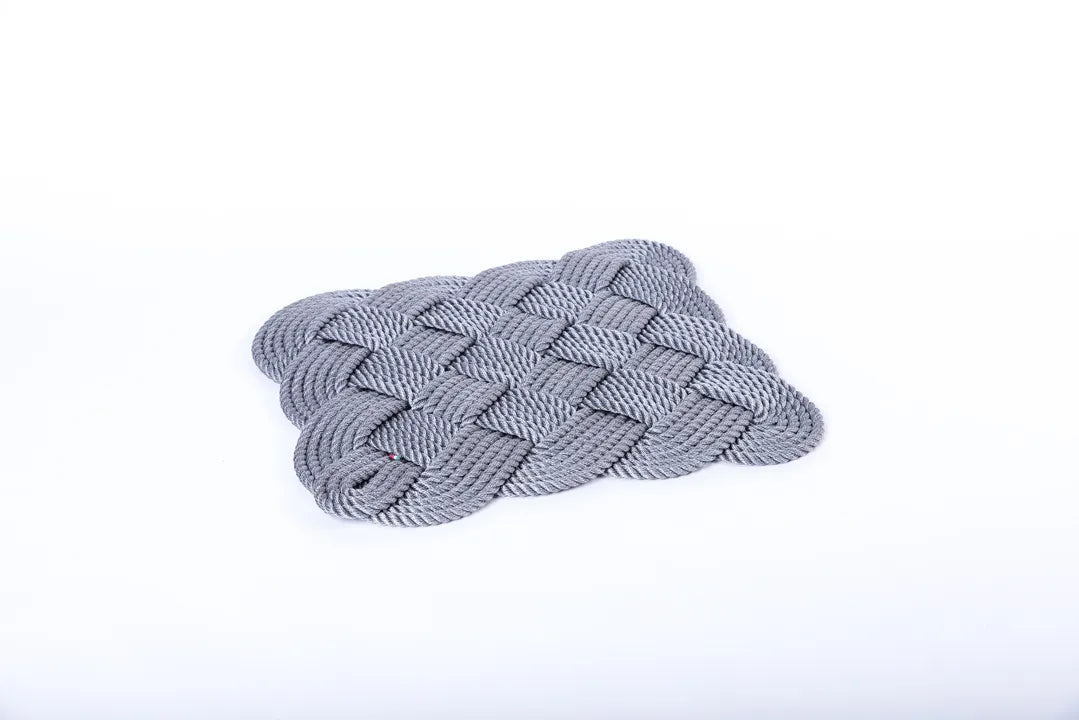 Napperon carré 45cm gris - Maison porcel  | Porcelaine
