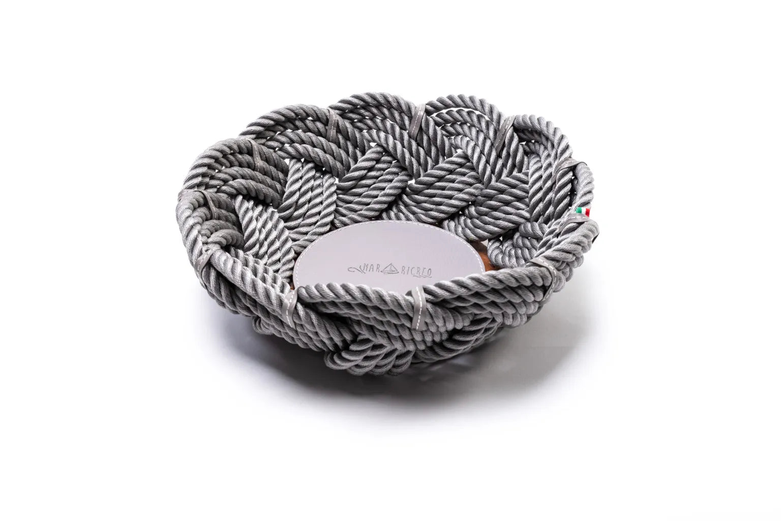 Grand panier 32cm gris - Maison porcel  | Porcelaine