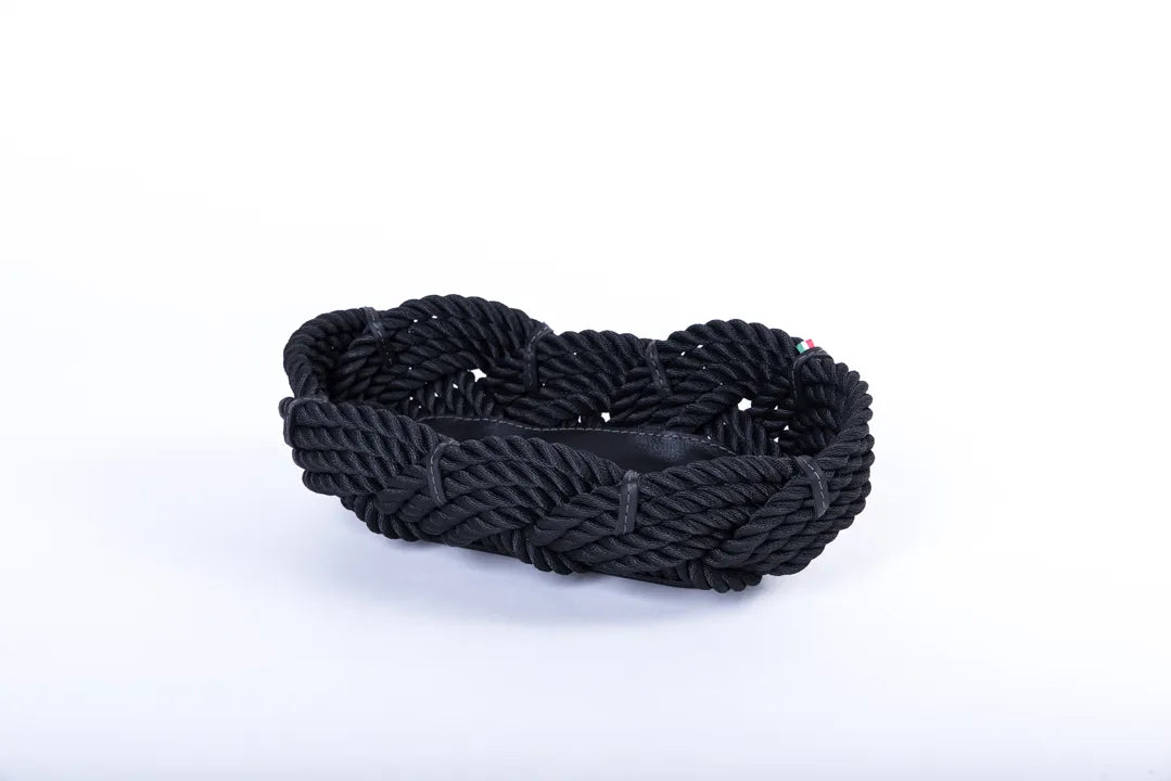 Panier ovale 31cm noir - Maison porcel  | Porcelaine