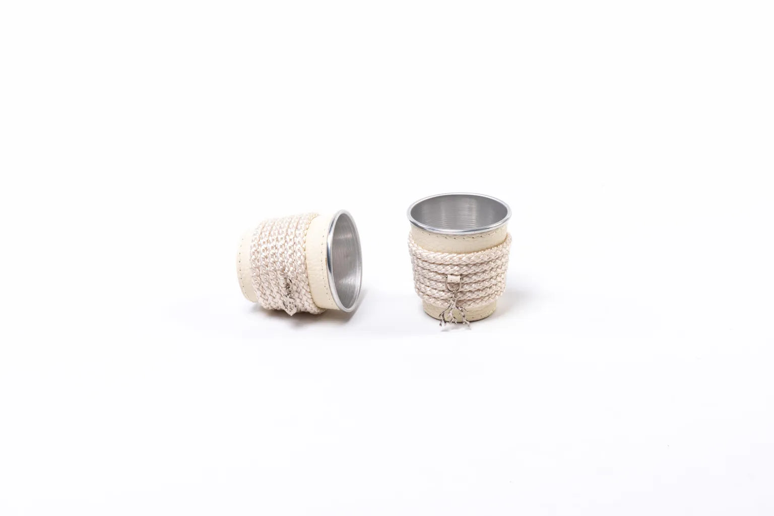 Porte gobelet 6 pièces crème - Maison porcel  | Porcelaine