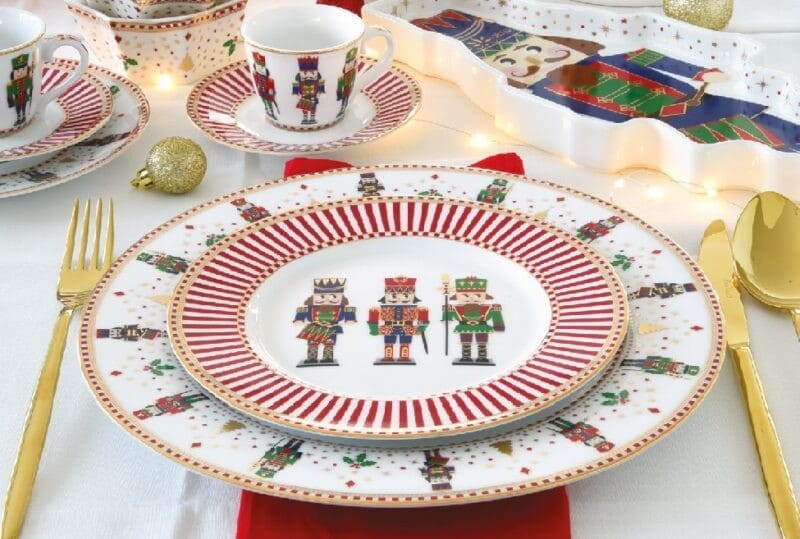 Nutcracker assiette plate 26cm - Maison porcel  | Porcelaine