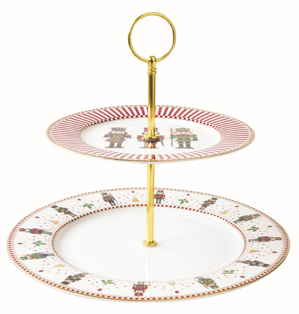 Nutcracker plat 2 étages - Maison porcel  | Porcelaine