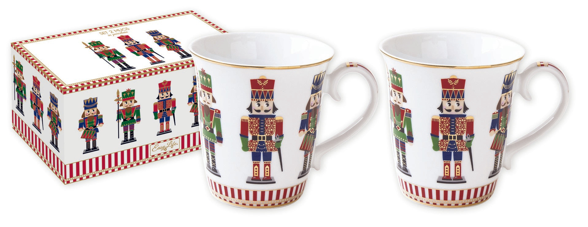 Nutcracker coffret 2 mugs - Maison porcel  | Porcelaine