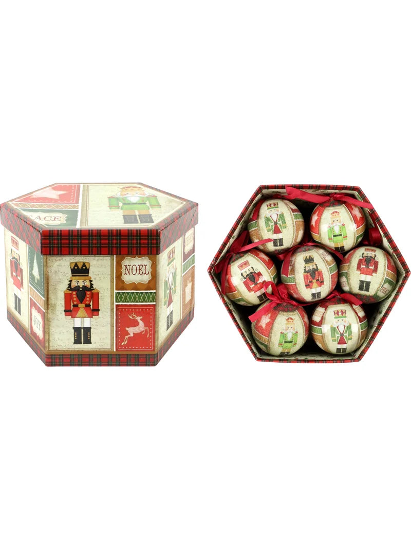Casse noisette coffret 14 boules de Noël - Maison porcel  | Porcelaine