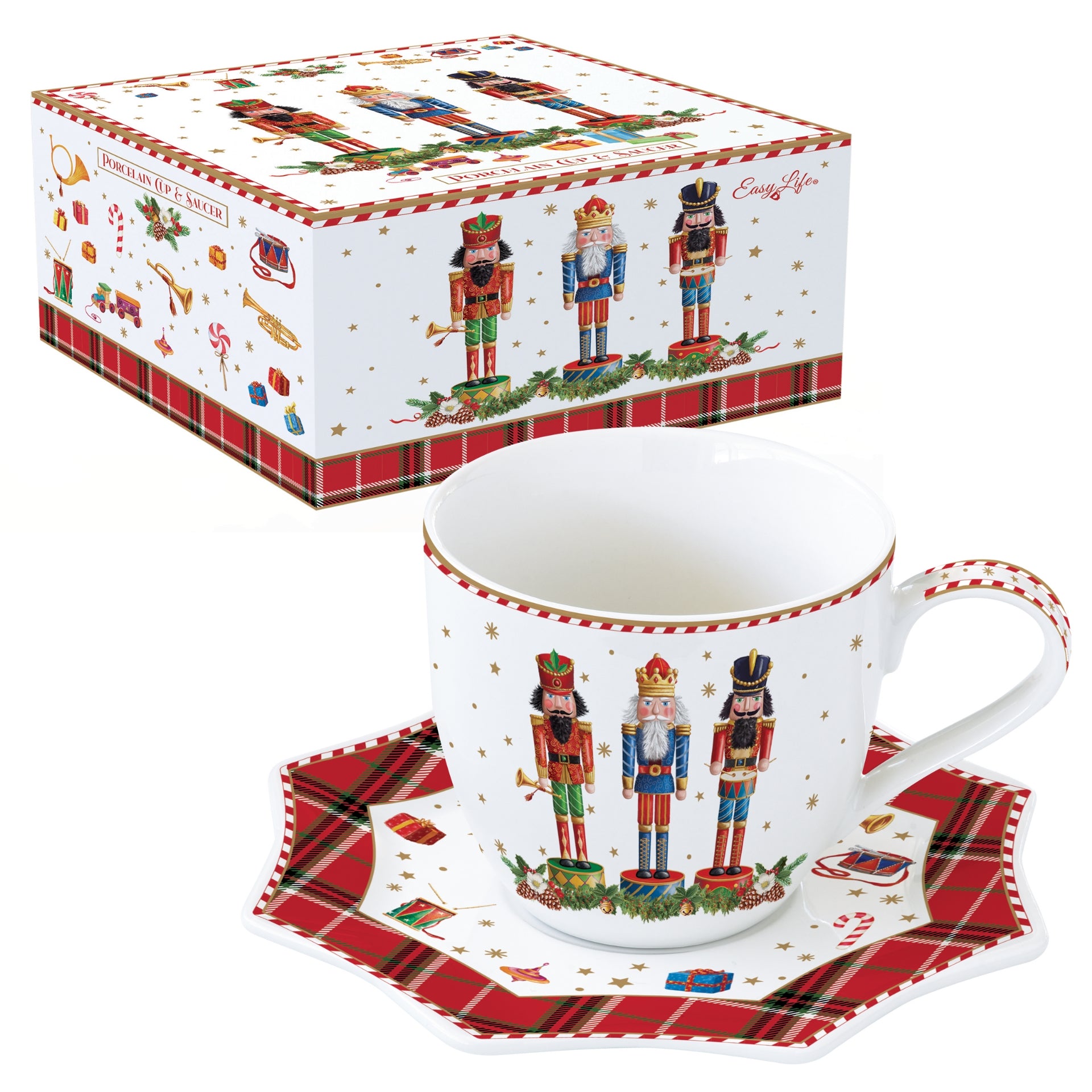 Vintage Nutcracker tasse à thé - Maison porcel  | Porcelaine