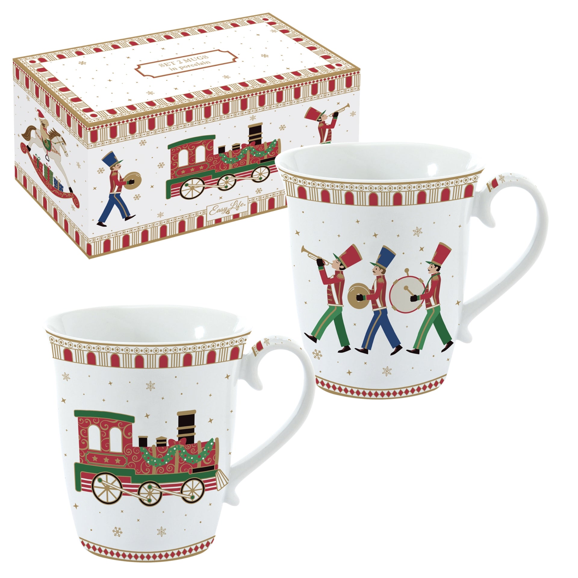 Polar express coffret 2 mugs - Maison porcel  | Porcelaine