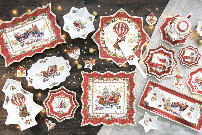 Christmas memories coffret 2 bol 14cm - Maison porcel  | Porcelaine