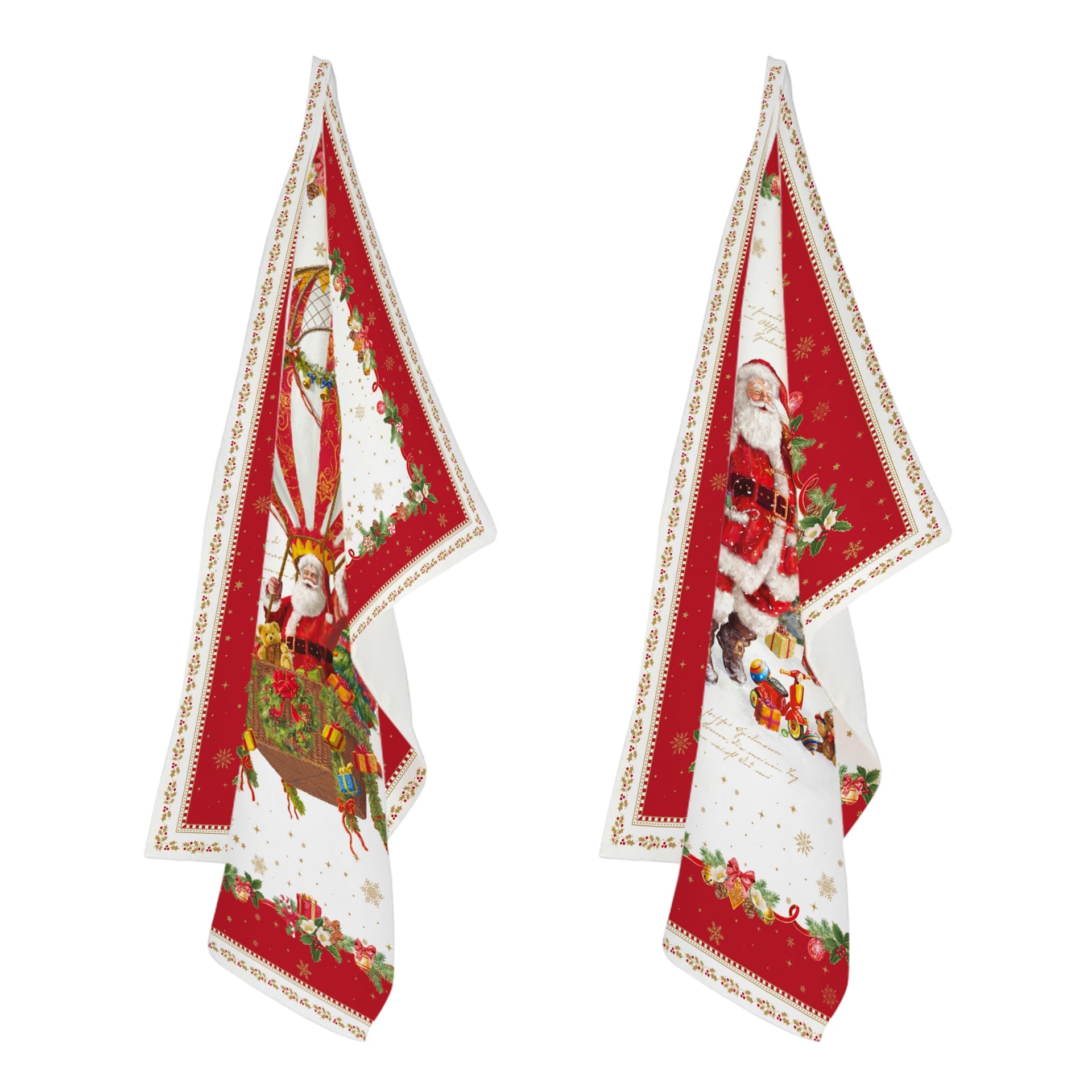 Christmas memories set 2 torchons - Maison porcel  | Porcelaine