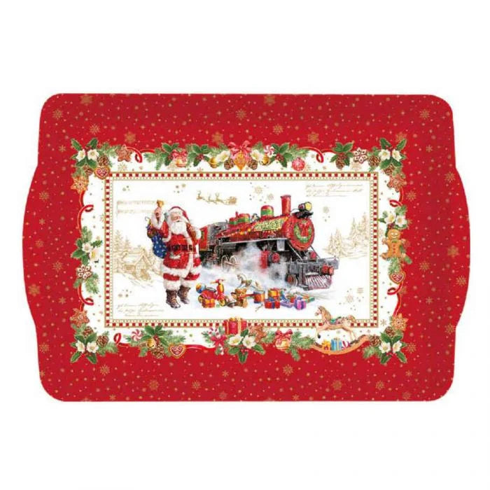 Christmas memories plateau en Mélamine 33x22cm - Maison porcel  | Porcelaine