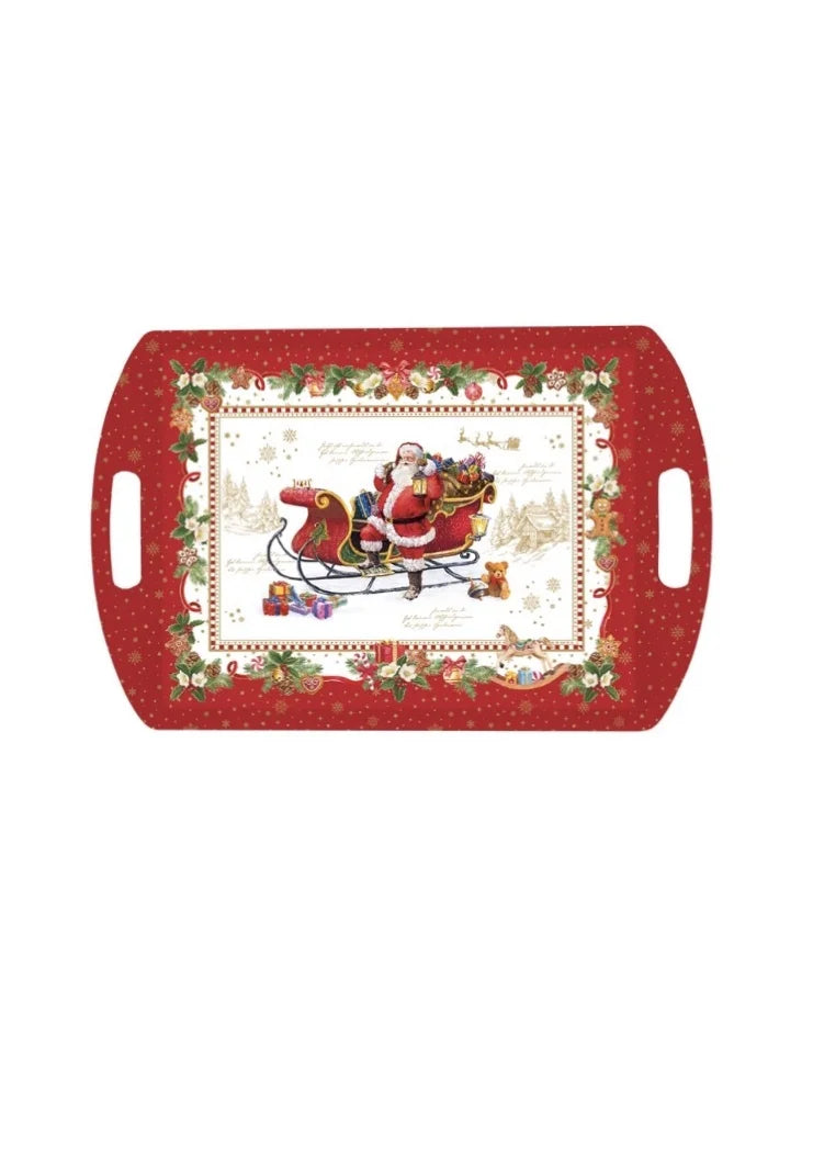 Christmas memories plateau en Mélamine 52cm - Maison porcel  | Porcelaine