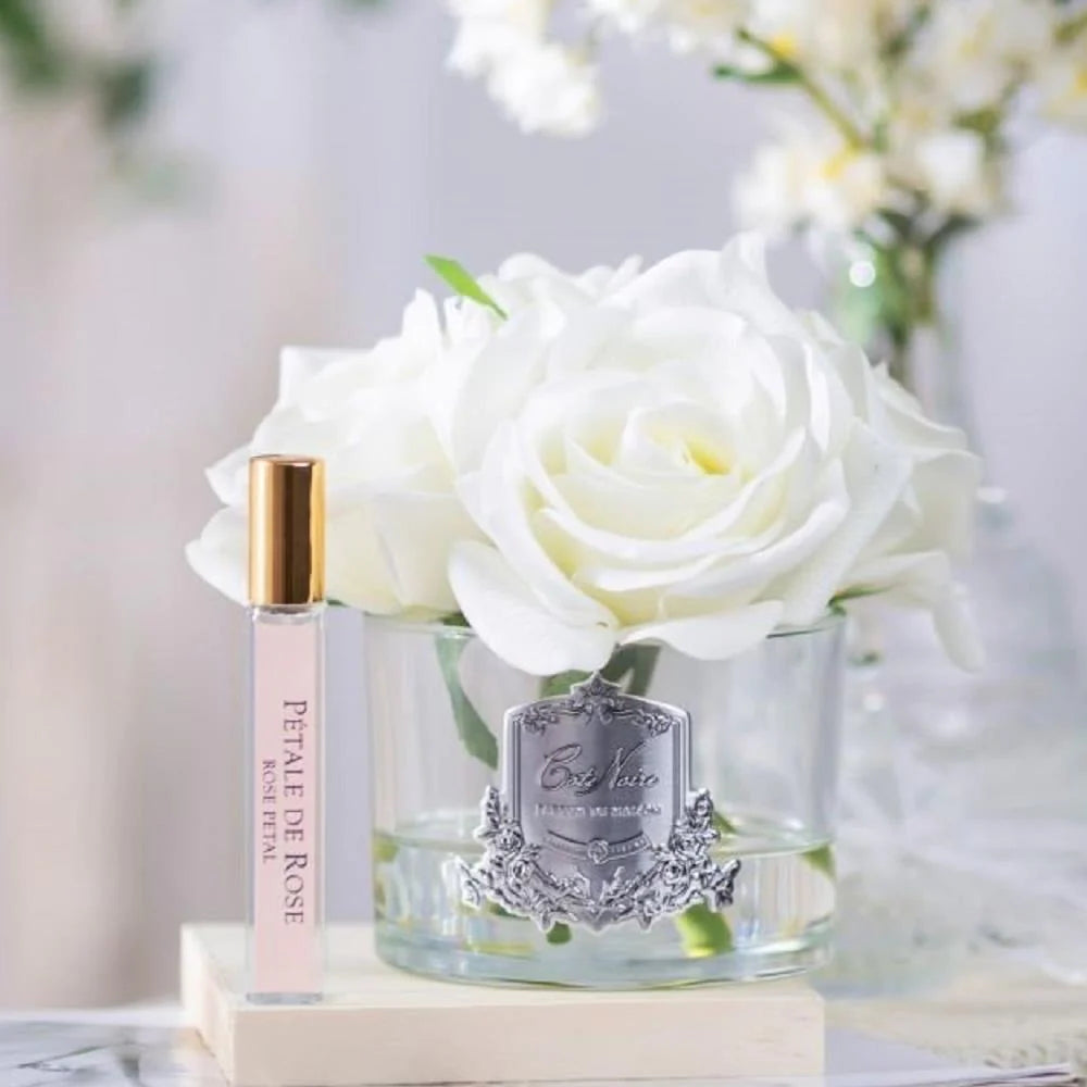 Bouquet five argent blanc - Maison porcel  | Porcelaine