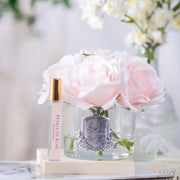 Bouquet five argent blanc fleur rose - Maison porcel  | Porcelaine