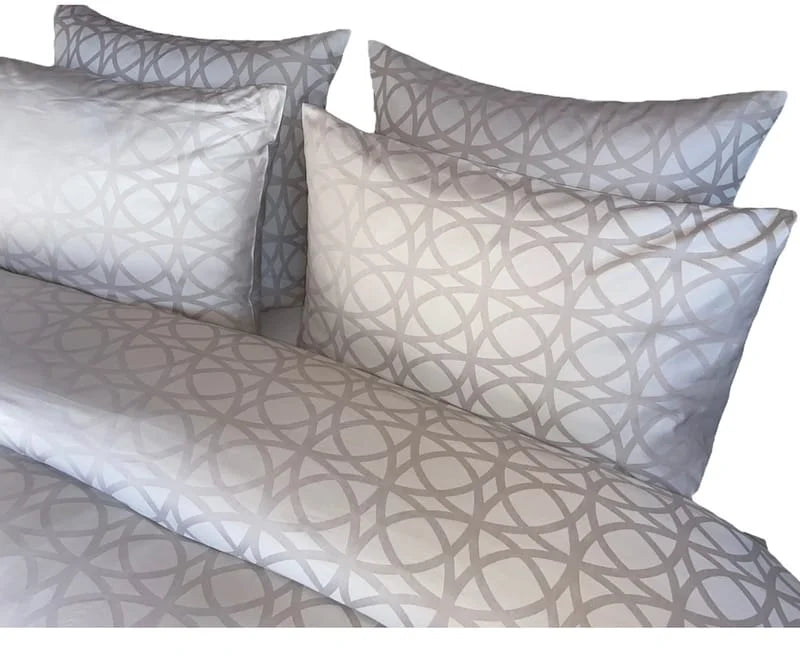 2 taies americaine Adriatico Gris - Maison porcel  | Porcelaine