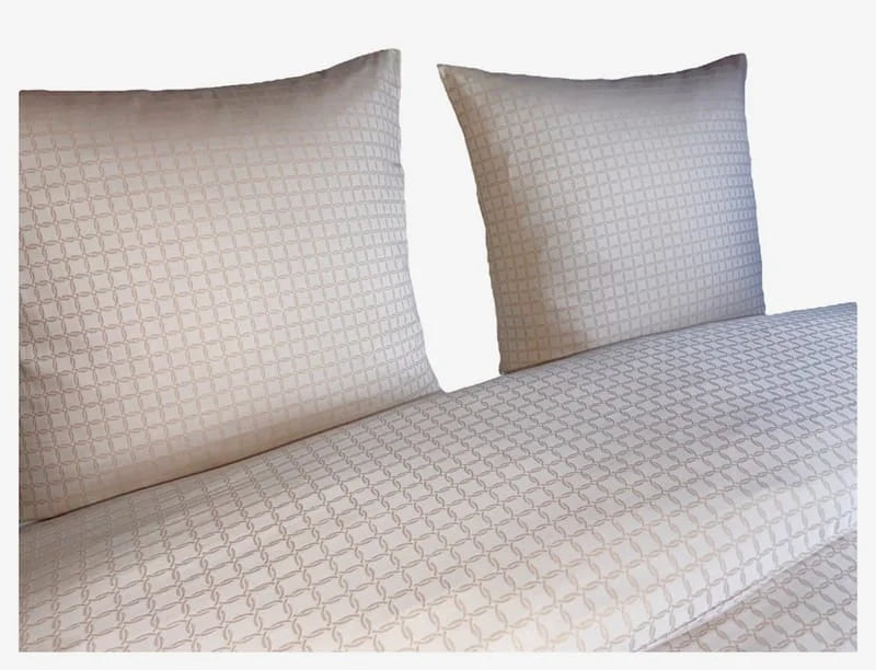 Housse de couette Elegance beige - Maison porcel  | Porcelaine