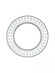 Allegro nuit assiette plate 27cm - Maison porcel  | Porcelaine