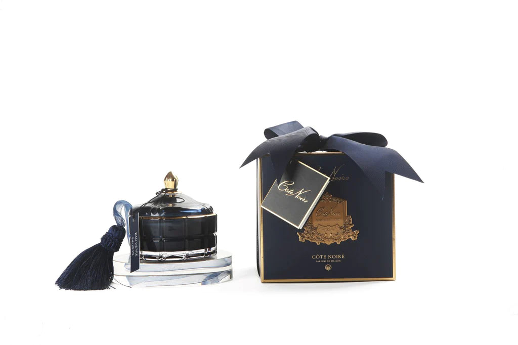bougie art deco doré noir - Maison porcel  | Porcelaine