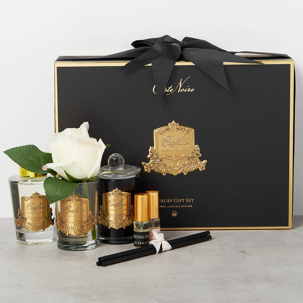 Coffret cadeau doré noir - Maison porcel  | Porcelaine