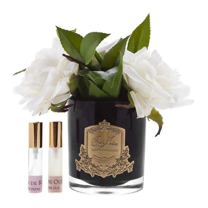 Bouquet english ivory doré noir - Maison porcel  | Porcelaine