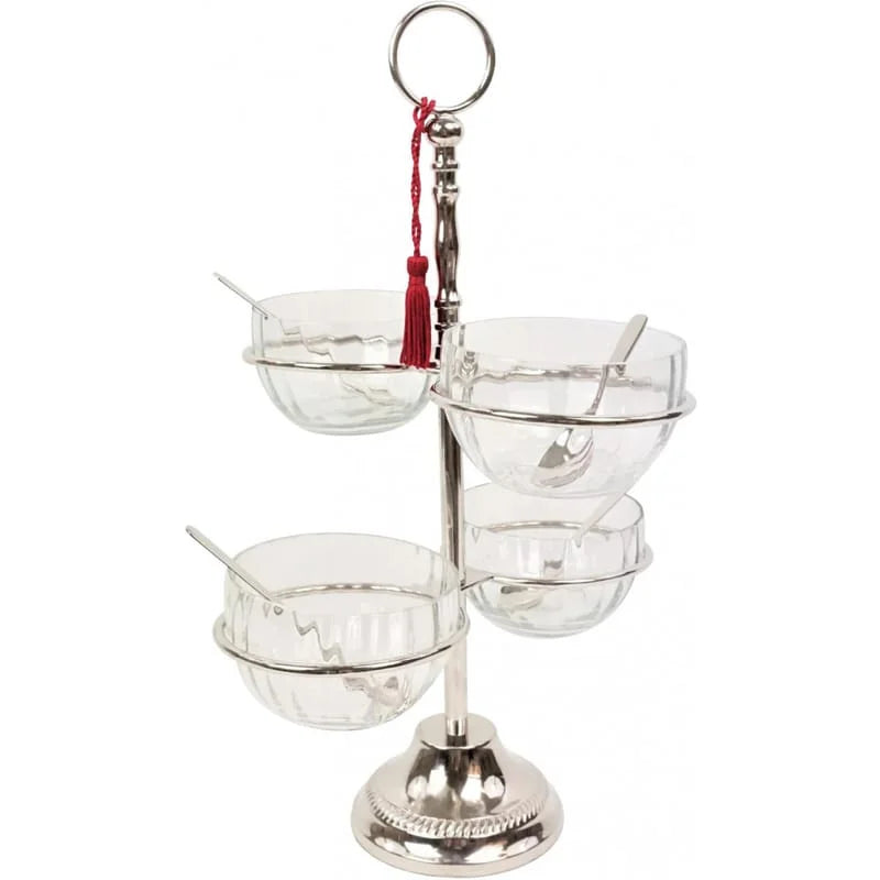 Ensemble assaisonnement 4 coupelles - Maison porcel  | Porcelaine