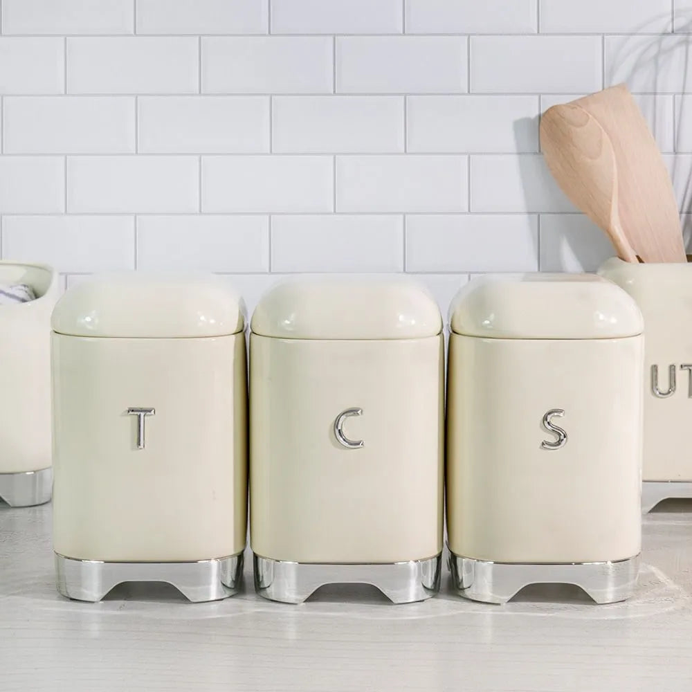 Boîte à thé crème - Maison porcel  | Porcelaine