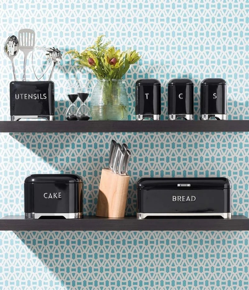 Boîte à gâteau noir - Maison porcel  | Porcelaine