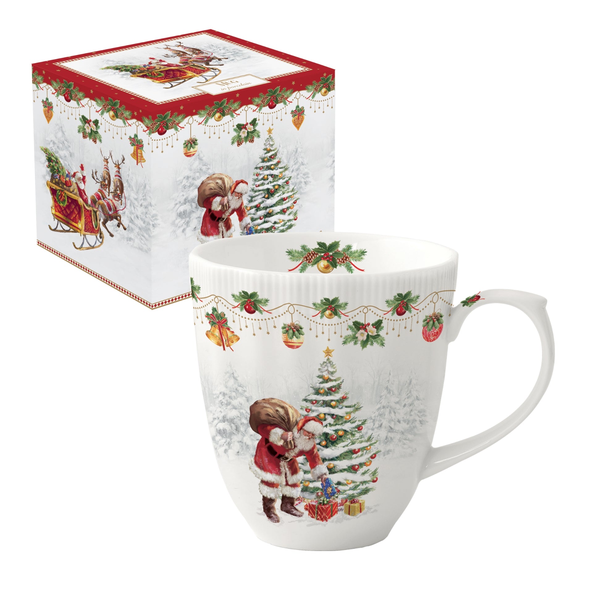 Nostalgic Christmas mug - Maison porcel  | Porcelaine
