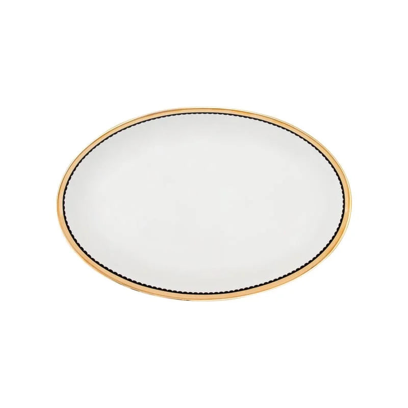 Saturn plat 32cm - Maison porcel  | Porcelaine