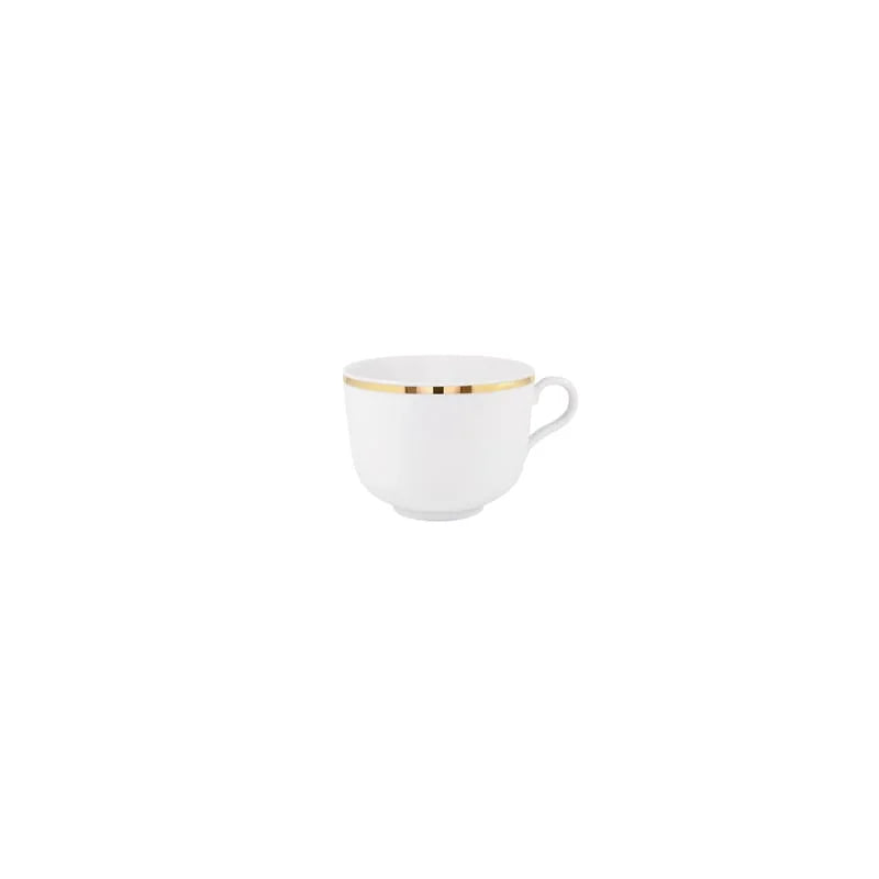 Gold tasse à thé 28cl - Maison porcel  | Porcelaine