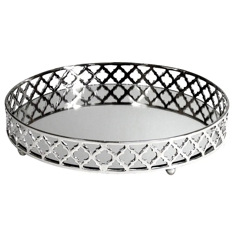 Plateau miroir Floor 36cm - Maison porcel  | Porcelaine