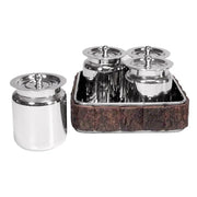 Présentoir 5 pièces Wood - Maison porcel  | Porcelaine