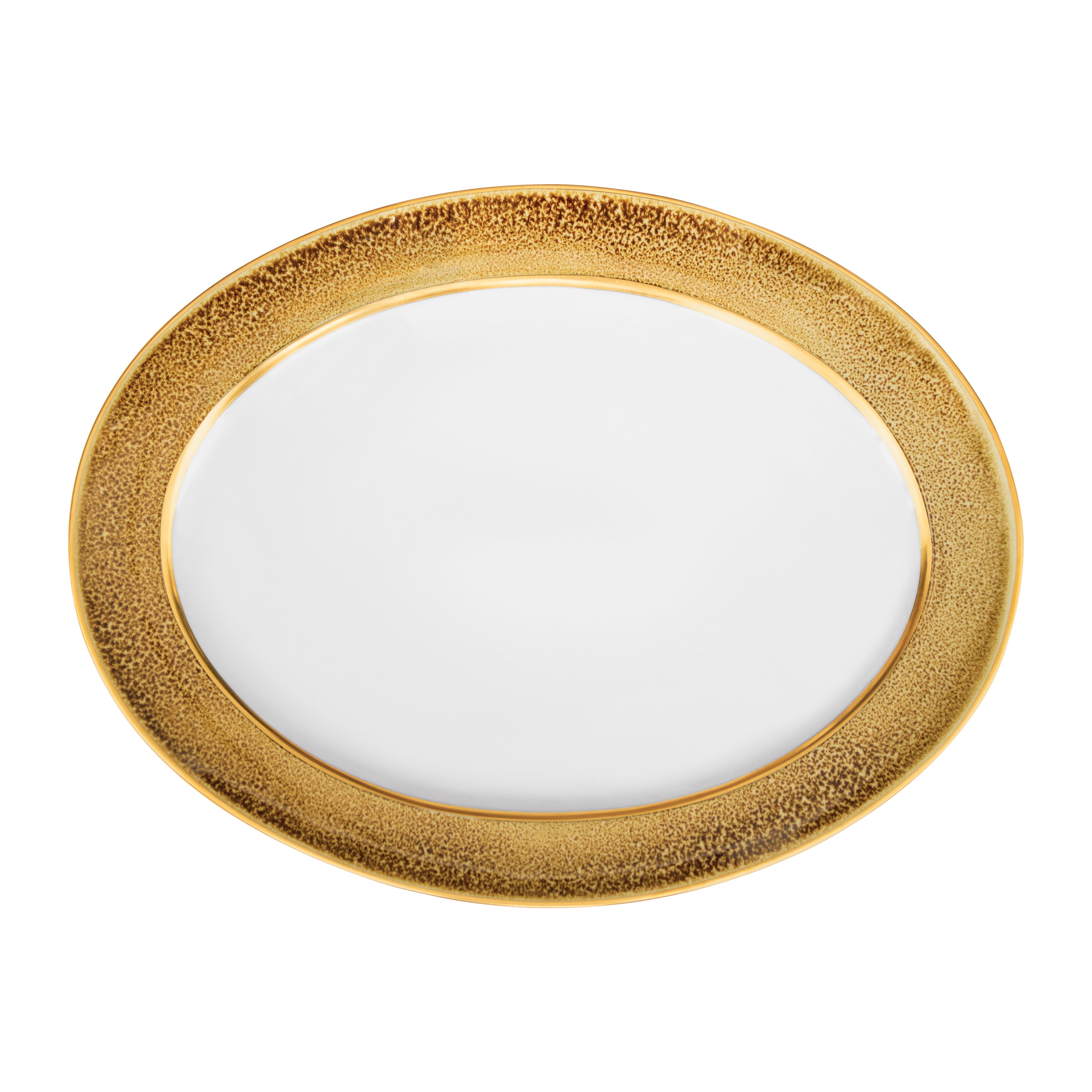 Tuareg plat 35cm - Maison porcel  | Porcelaine