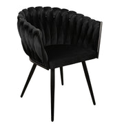 Chaise Wavee noir - Maison porcel  | Porcelaine