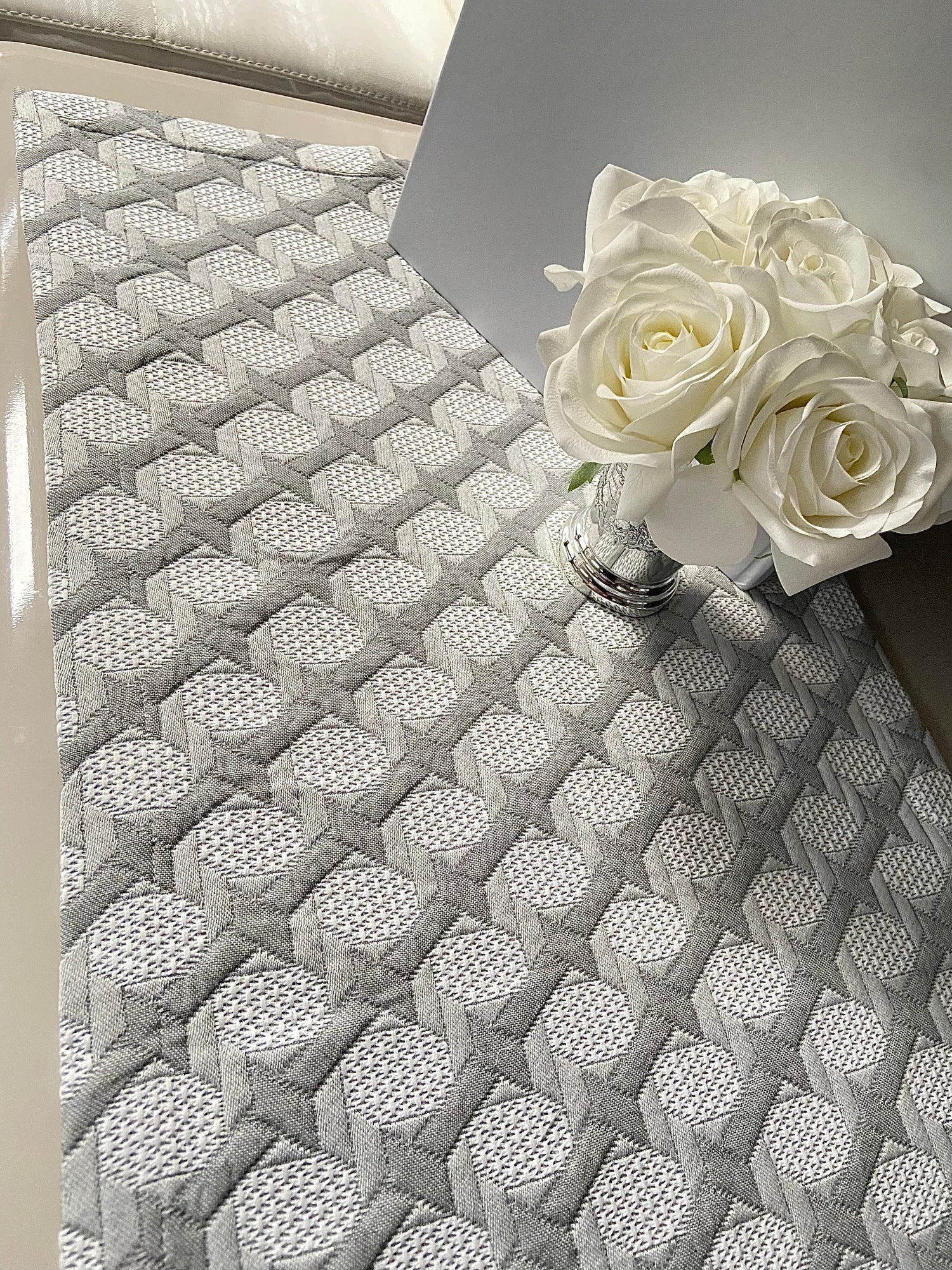 Dominique gris napperon - Maison porcel  | Porcelaine