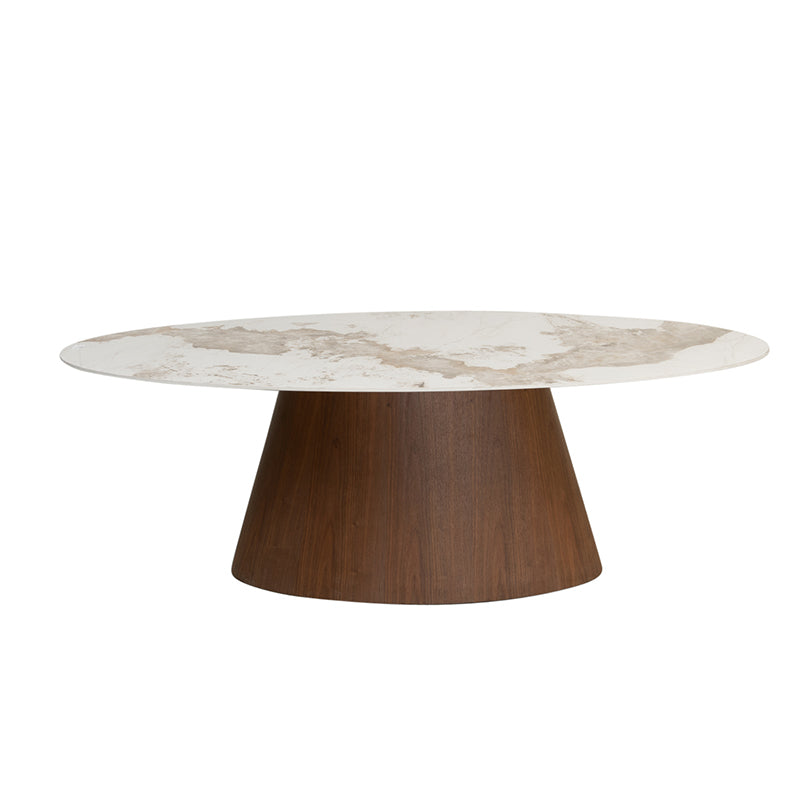 Table Elisa marbre céramique 220cm - Maison porcel  | Porcelaine