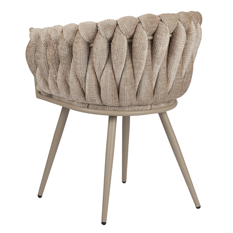 Chaise Wavee tweed Beige