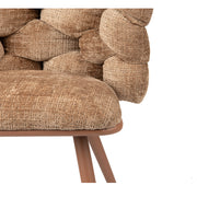 Chaise Roka tweed camel