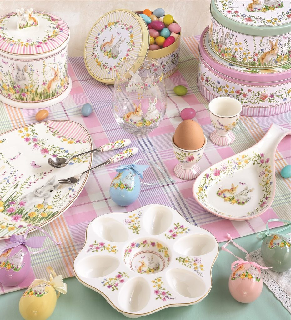 Plat forme oeuf 30cm - Happy Easter