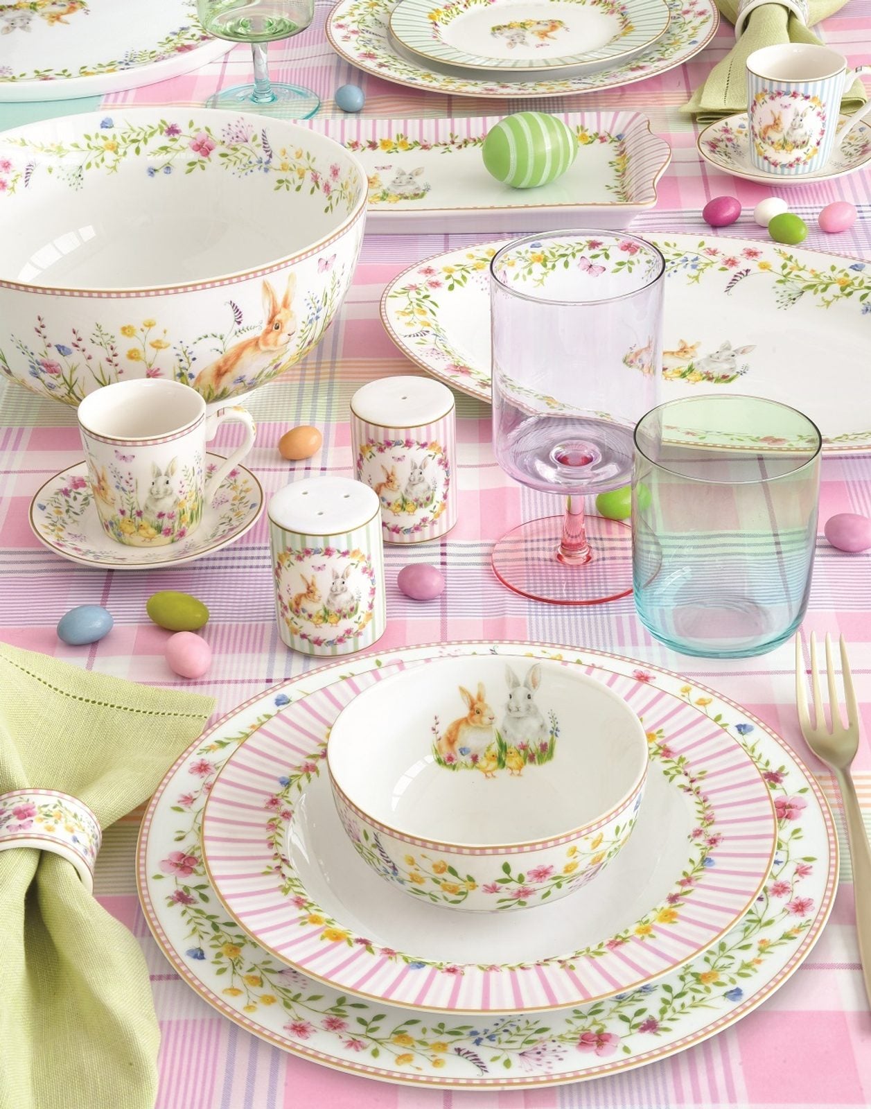 Saladier 23cm en porcelaine  - Happy Easter