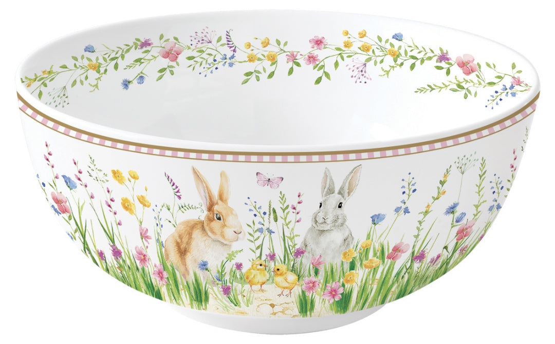 Saladier 23cm en porcelaine  - Happy Easter