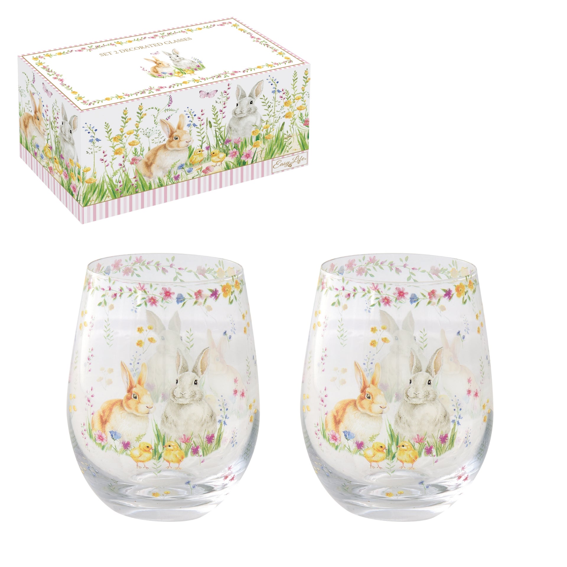 Coffret 2 verres festifs - Happy Easter