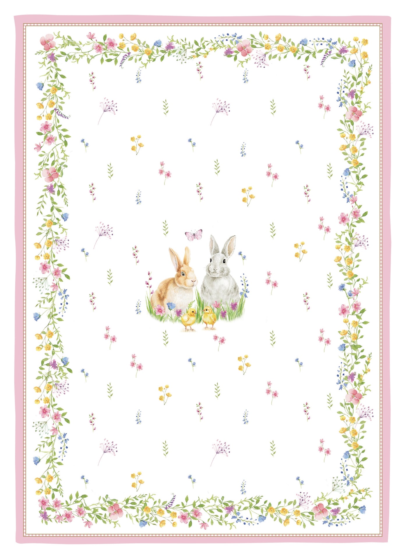 Set 2 torchons - Happy Easter