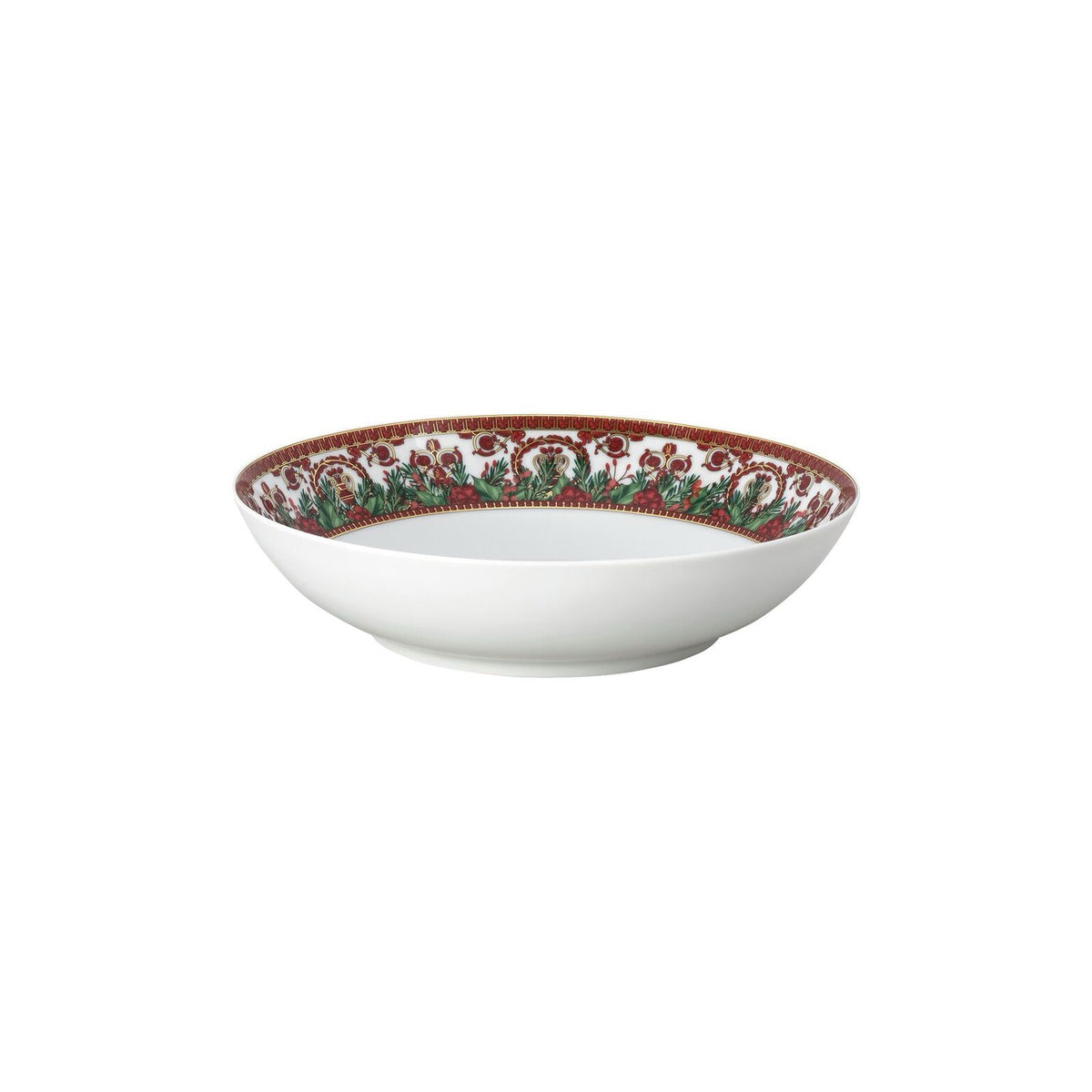 Assiette creuse porcelaine - I love baroque holiday