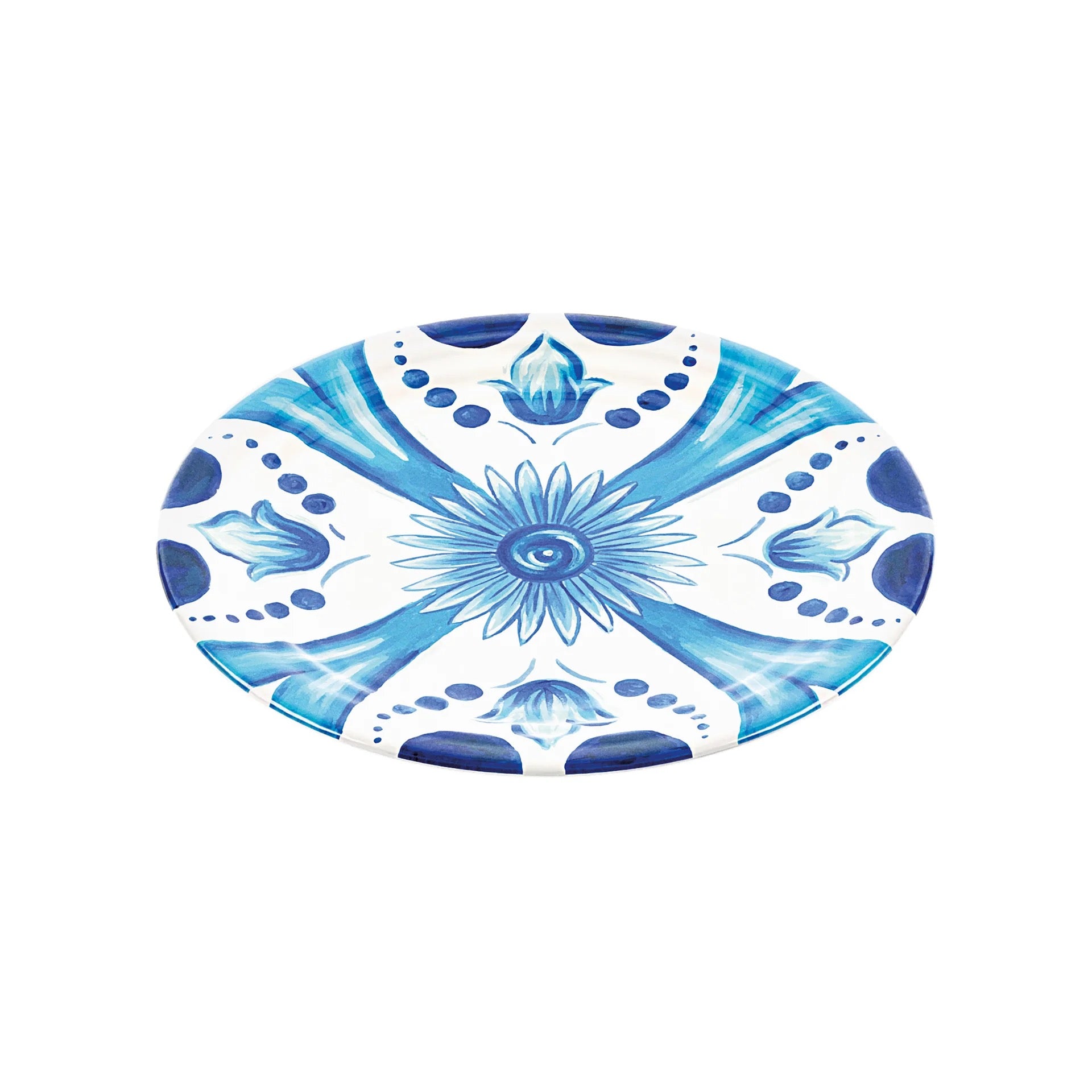 Assiettes à dessert en mélamine - Blues