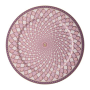 Assiette de présentation en porcelaine - Signum rose Swarovski