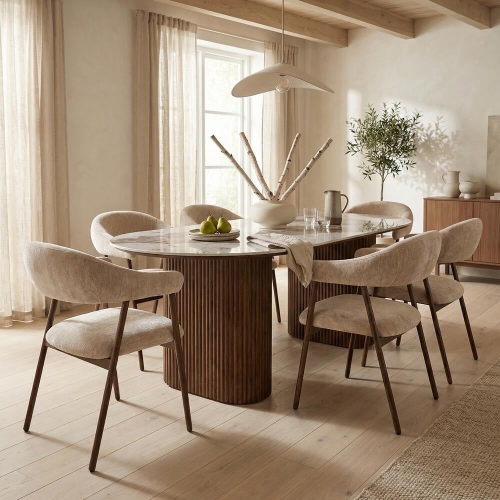 Scandi Beige Chair - Scandinavian